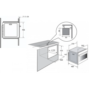 Brandt 白朗 BKV6132X 29公升 45厘米 嵌入式電蒸爐